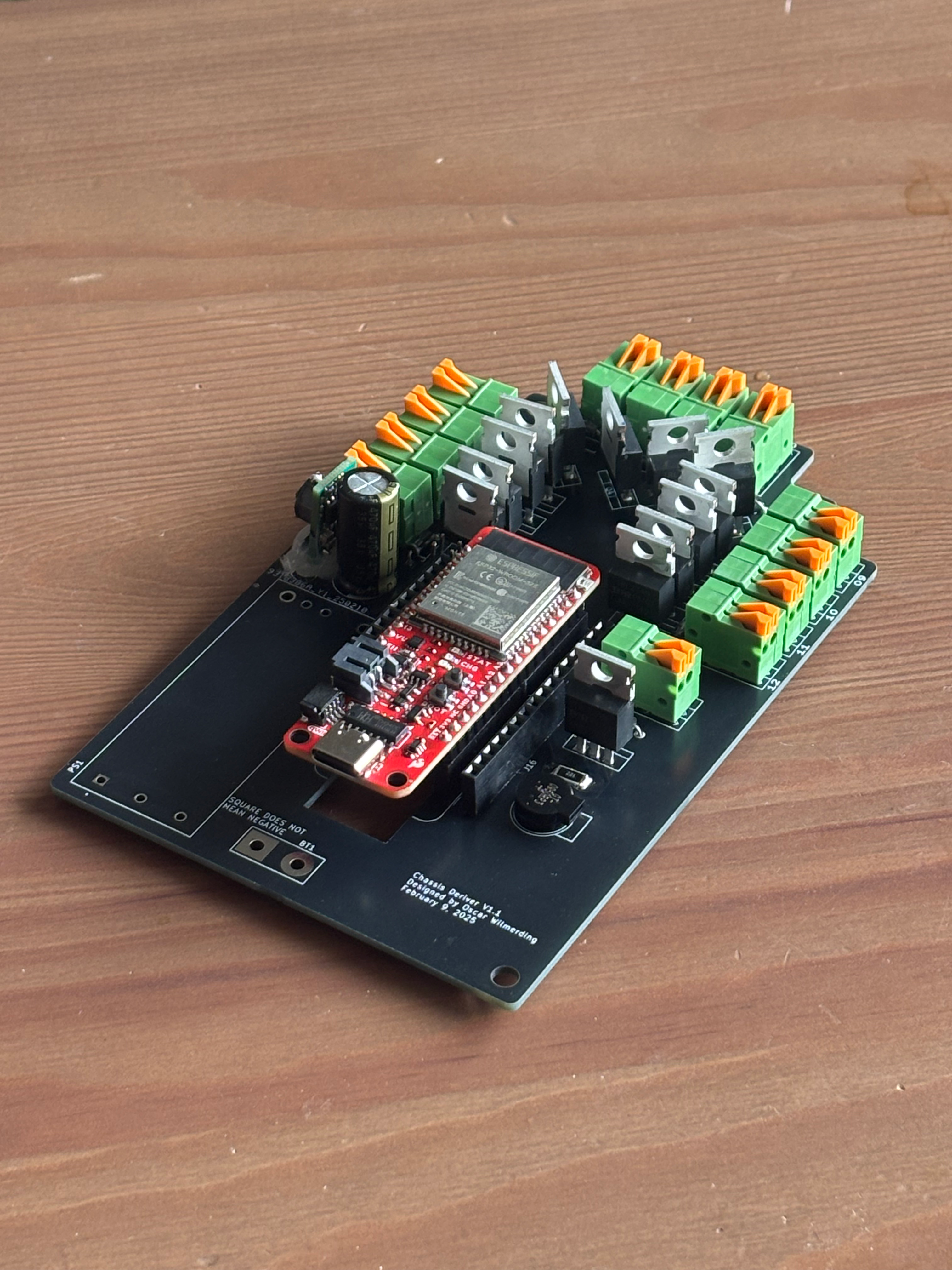Custom PCB on chassis